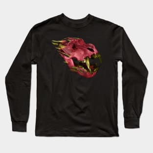 Dragon fruit skull design Long Sleeve T-Shirt